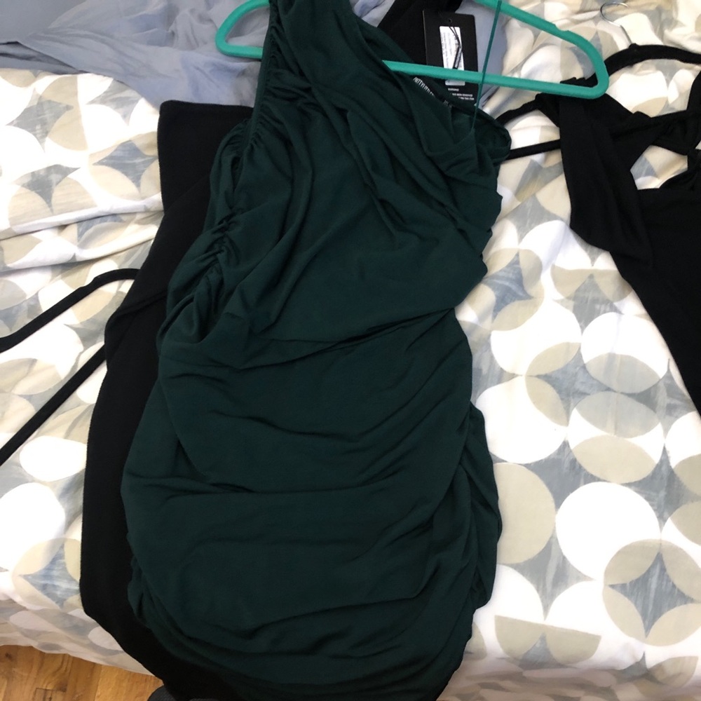 Emerald green dress